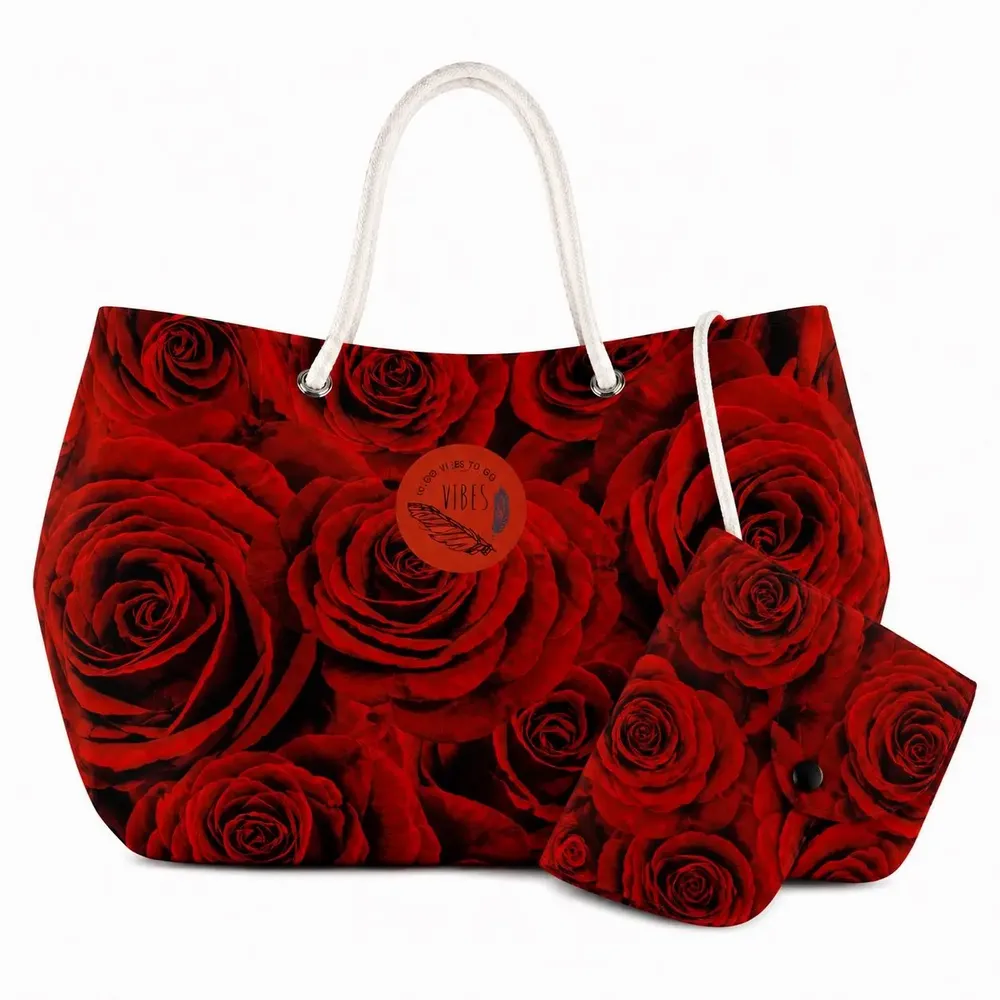 Sacs et cabas - Beach Bag Big Rosso Valentino - BEACH VIBES