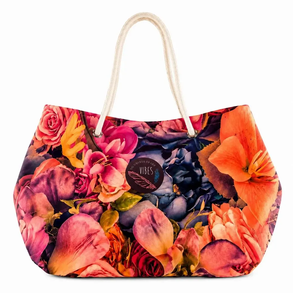 Bags and totes - Big Rose Rosa Beach Bag - BEACH VIBES