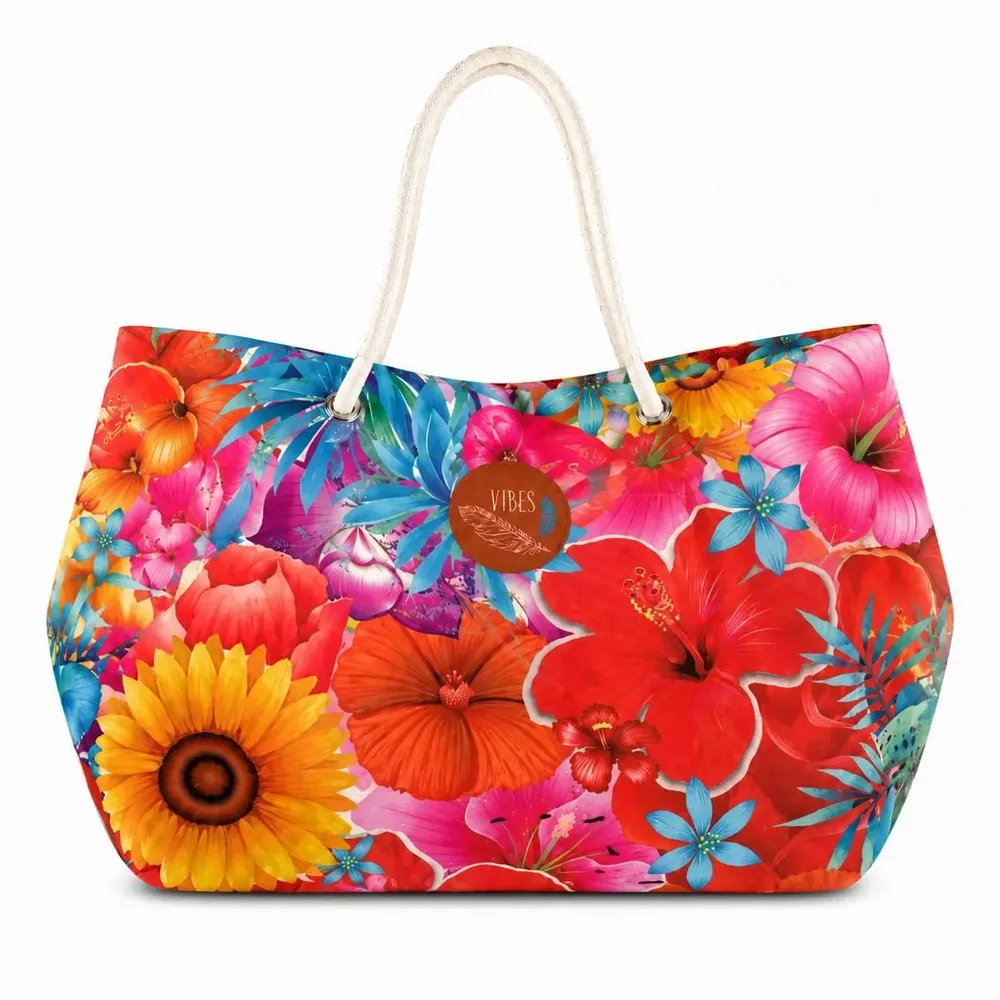 Sacs et cabas - Beach Bag Big Flowers - BEACH VIBES