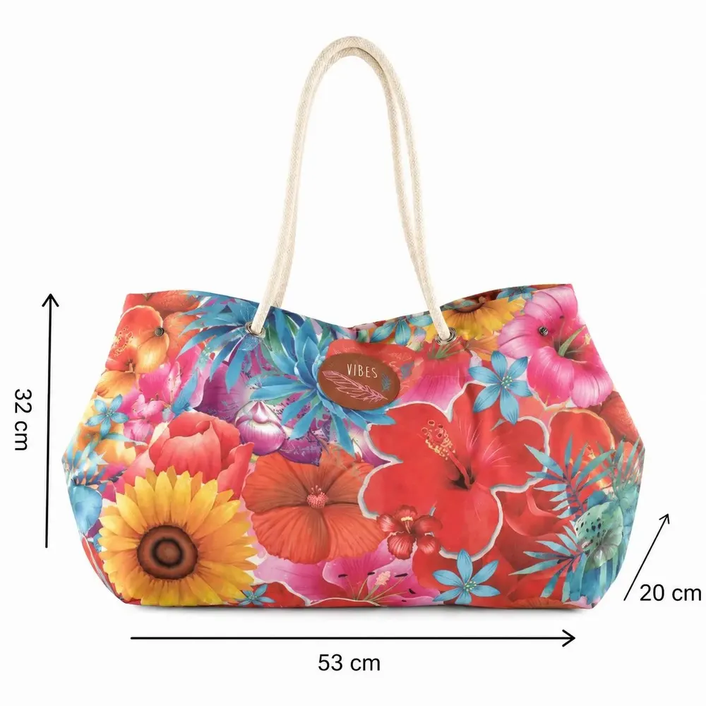 Sacs et cabas - Beach Bag Big Flowers - BEACH VIBES