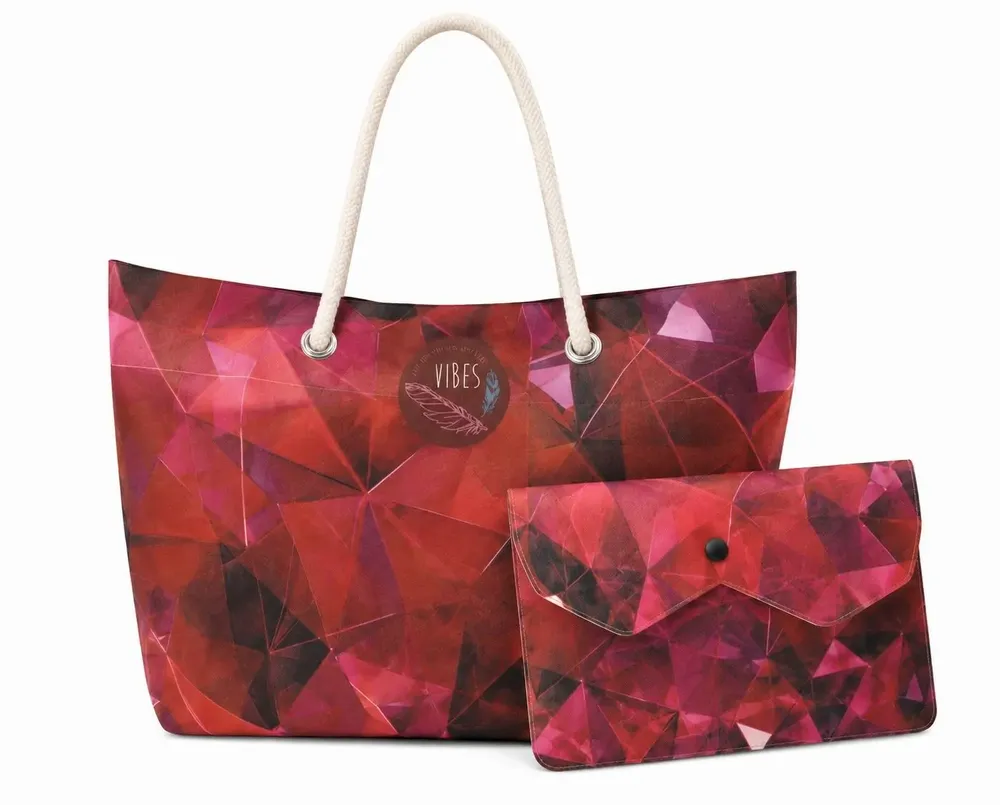 Bags and totes - Beach Bag Medium Crystal Red - BEACH VIBES