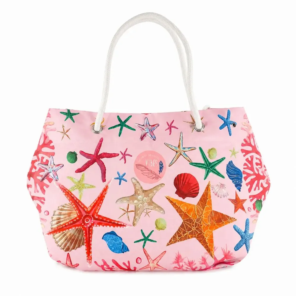 Sacs et cabas - Beach Bag Medium Stella Marina Rosa - BEACH VIBES