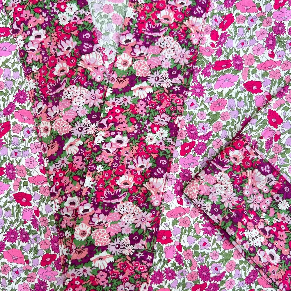 Vêtements de nuit - Peignoir kimono long Poppy Forest, fabriqué en tissu Liberty - LIME TREE DESIGN