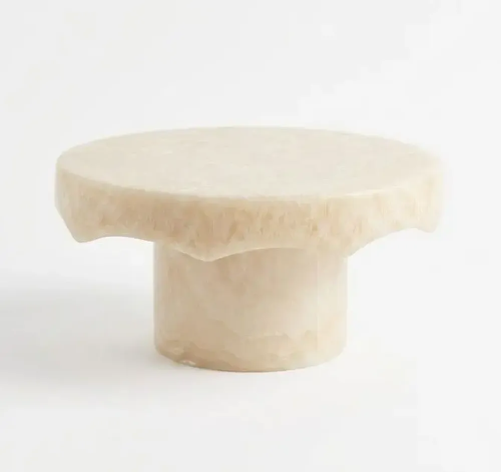 Flatware - Resin Cake Stand | Handmade Pedestal Dessert Display | Vanilla - CASA AMAROSA