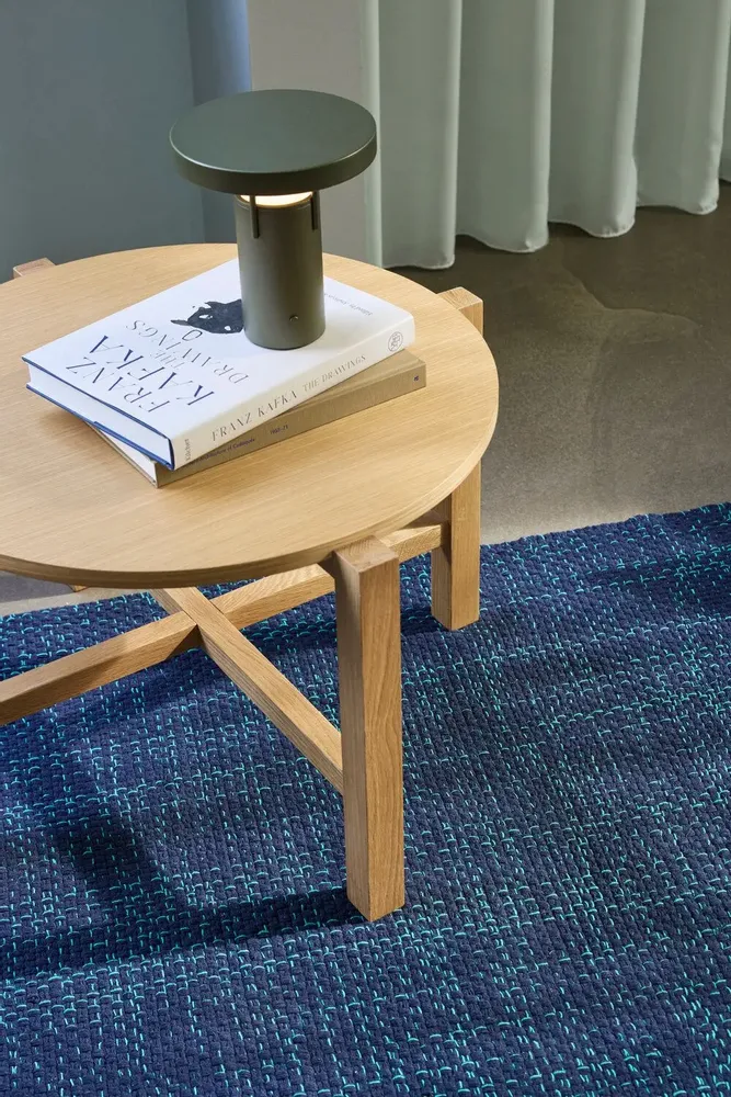 Rugs - Flim Rug Blue - HÜBSCH