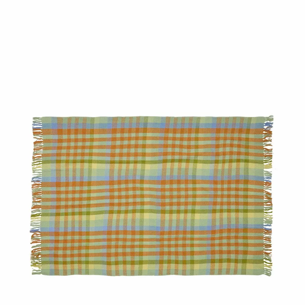 Throw blankets - Tarta Plaid Yellow - HÜBSCH