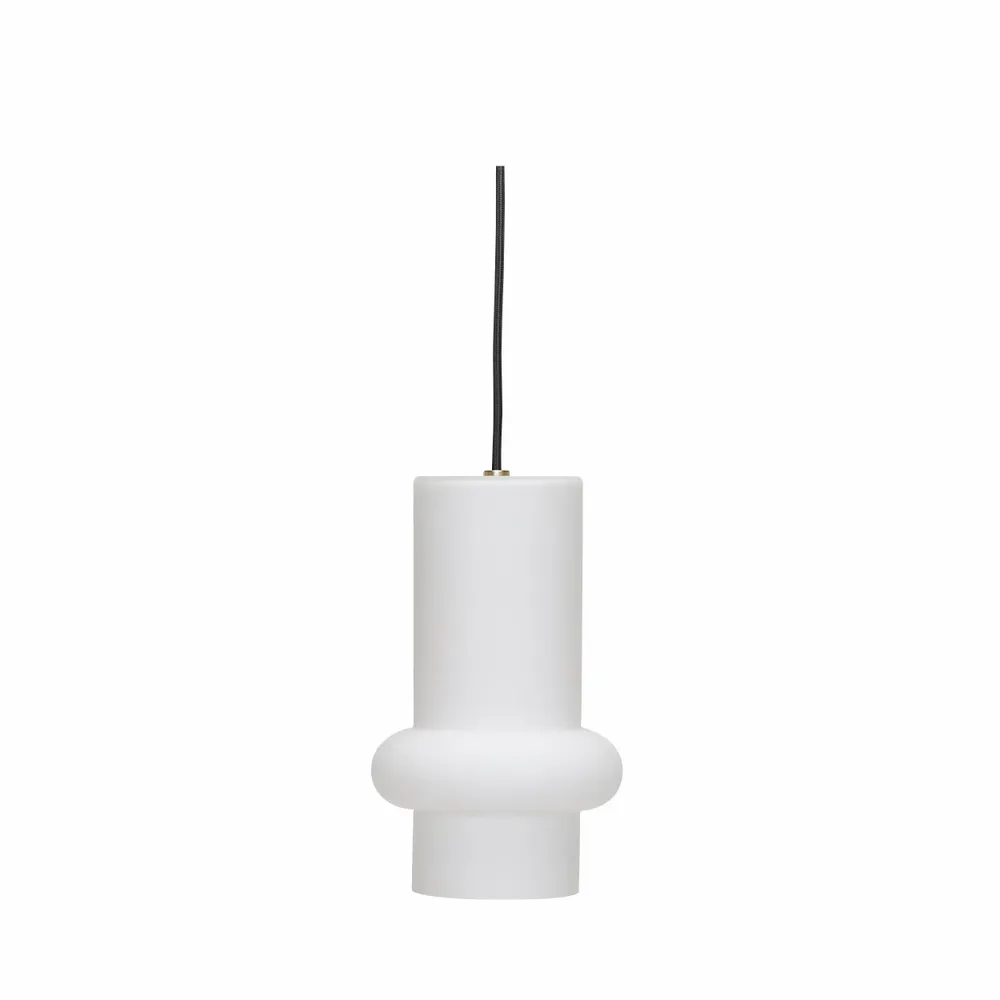 Plafonniers - Pilule Pendule Down Blanc Mat - HÜBSCH