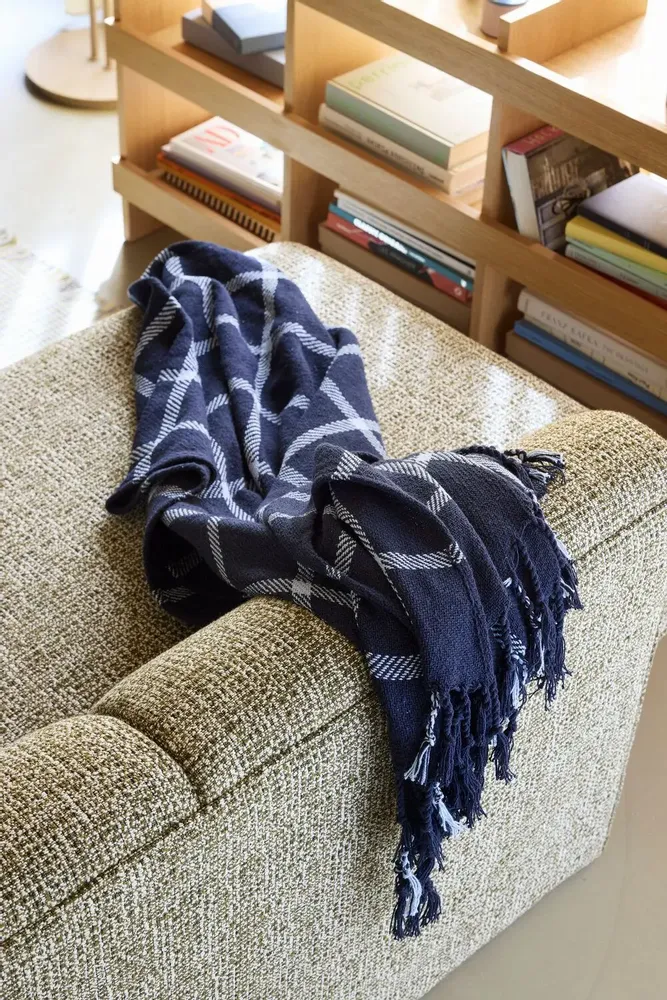 Plaids - Flok Plaid Bleu foncé - HÜBSCH