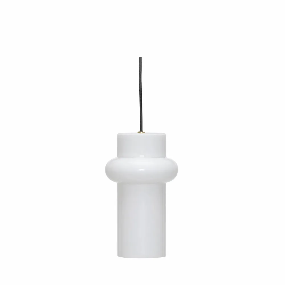 Ceiling lights - Pilule Pendant Up Shiny White - HÜBSCH