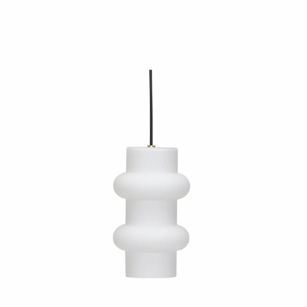 Ceiling lights - Pilule Pendant Double Matt White - HÜBSCH