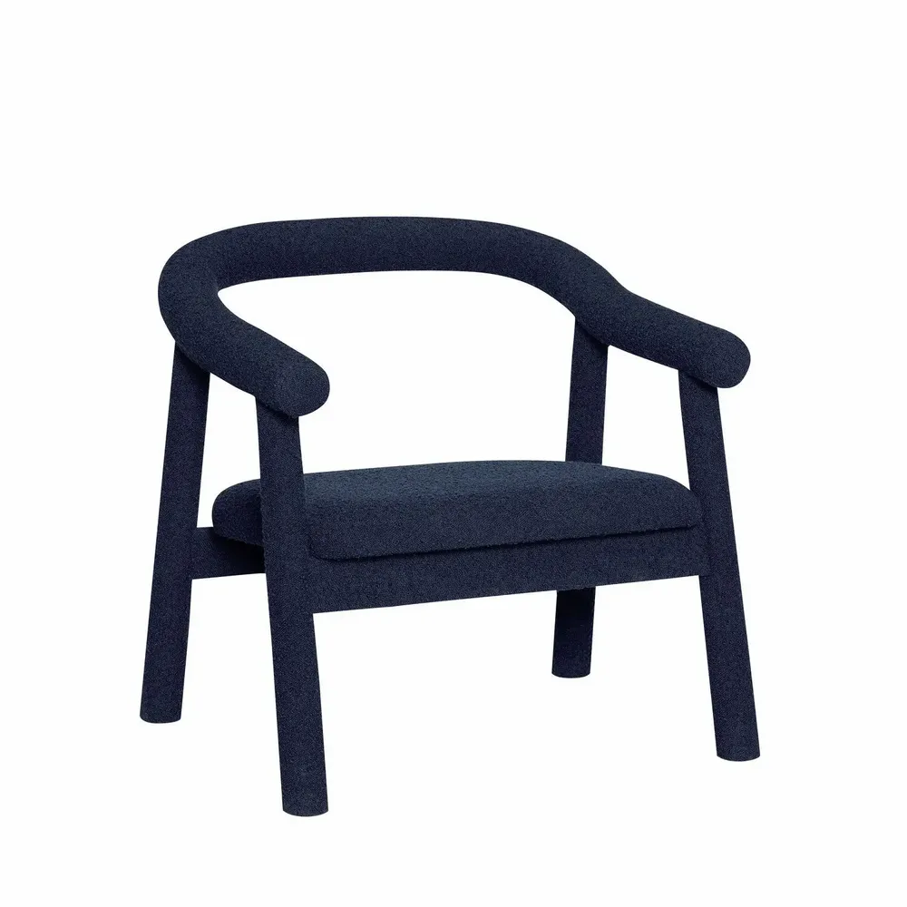 Lounge chairs - Ouli Lounge Chair Dark blue - HÜBSCH