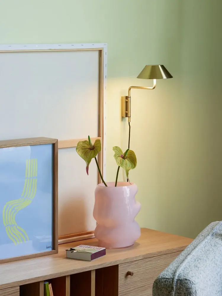Wall lamps - Cover Wall Lamp Brass - HÜBSCH