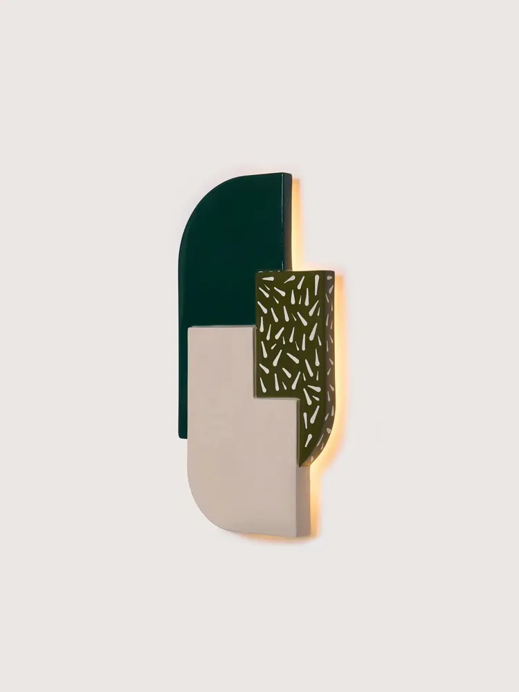 Appliques - LIMIAR Mousse Sculpture murale en céramique lumineuse - LOBO ATELIER