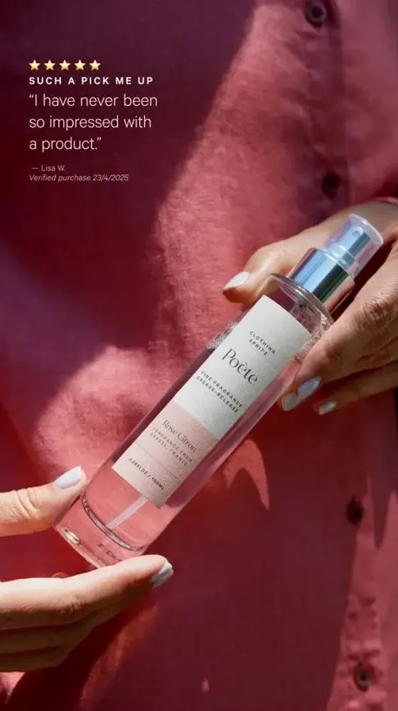 Parfums pour soi et eaux de toilette - Poète Clothing Spritz™ - 100 ml - Spray Défroissant de Parfumerie Fine - POÈTE