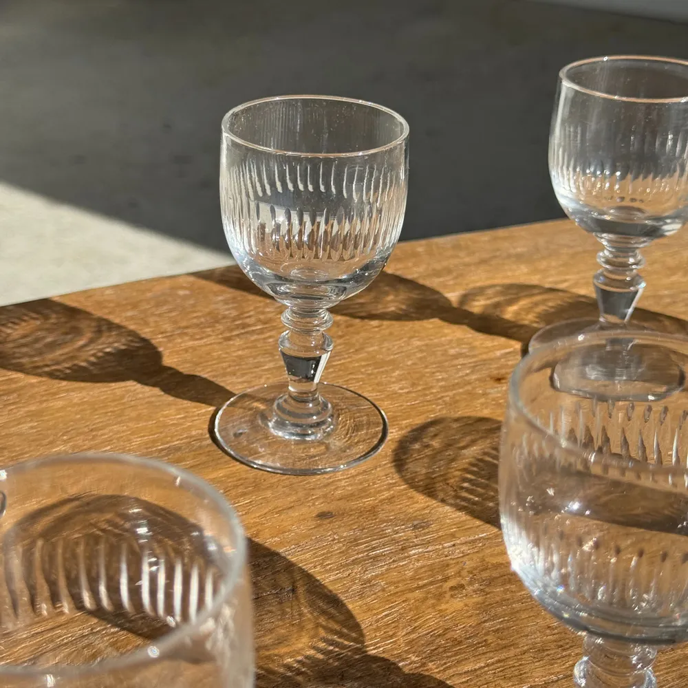 Verres à pied - Lot de 5 mini verres à liqueur à pied H10 D8 - OFFICE OBJETS