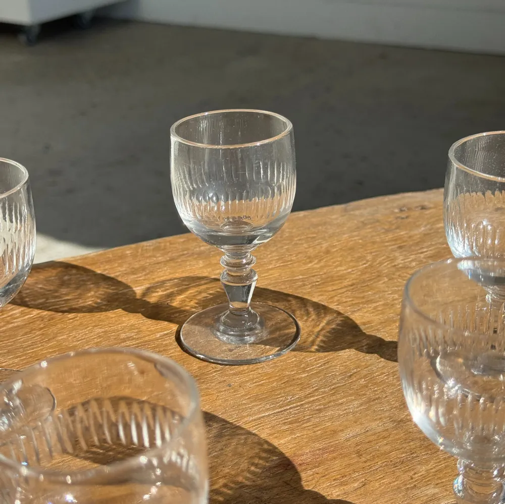 Verres à pied - Lot de 5 mini verres à liqueur à pied H10 D8 - OFFICE OBJETS