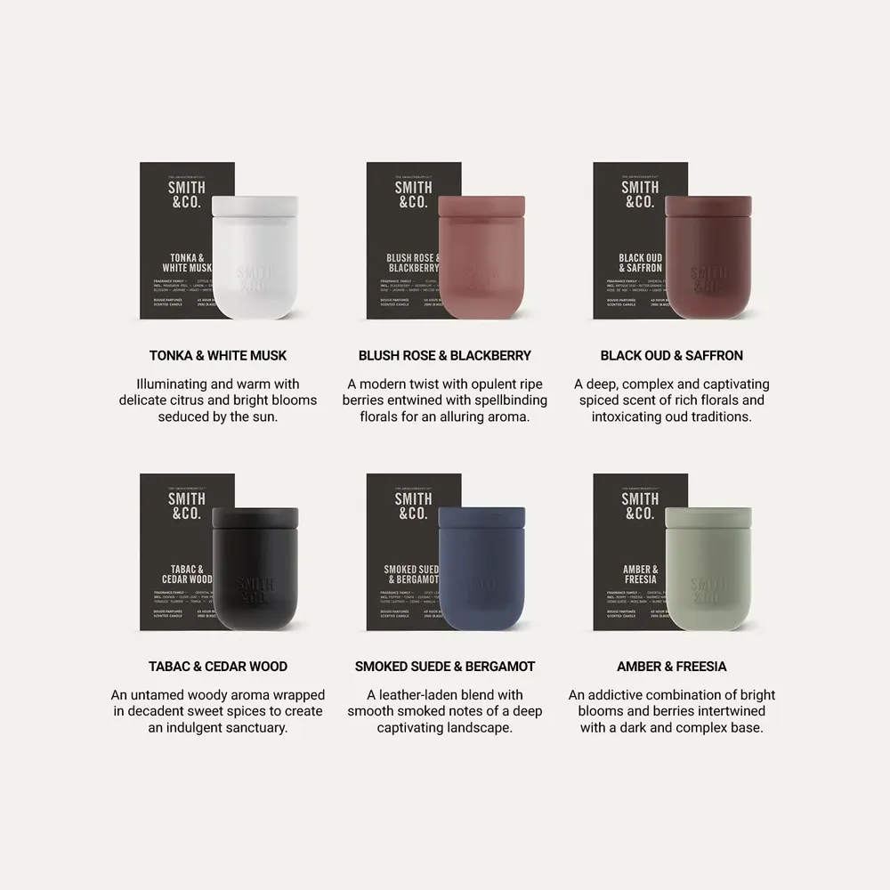 Candles - Smith & Co. Scented Candle - THE AROMATHERAPY CO.