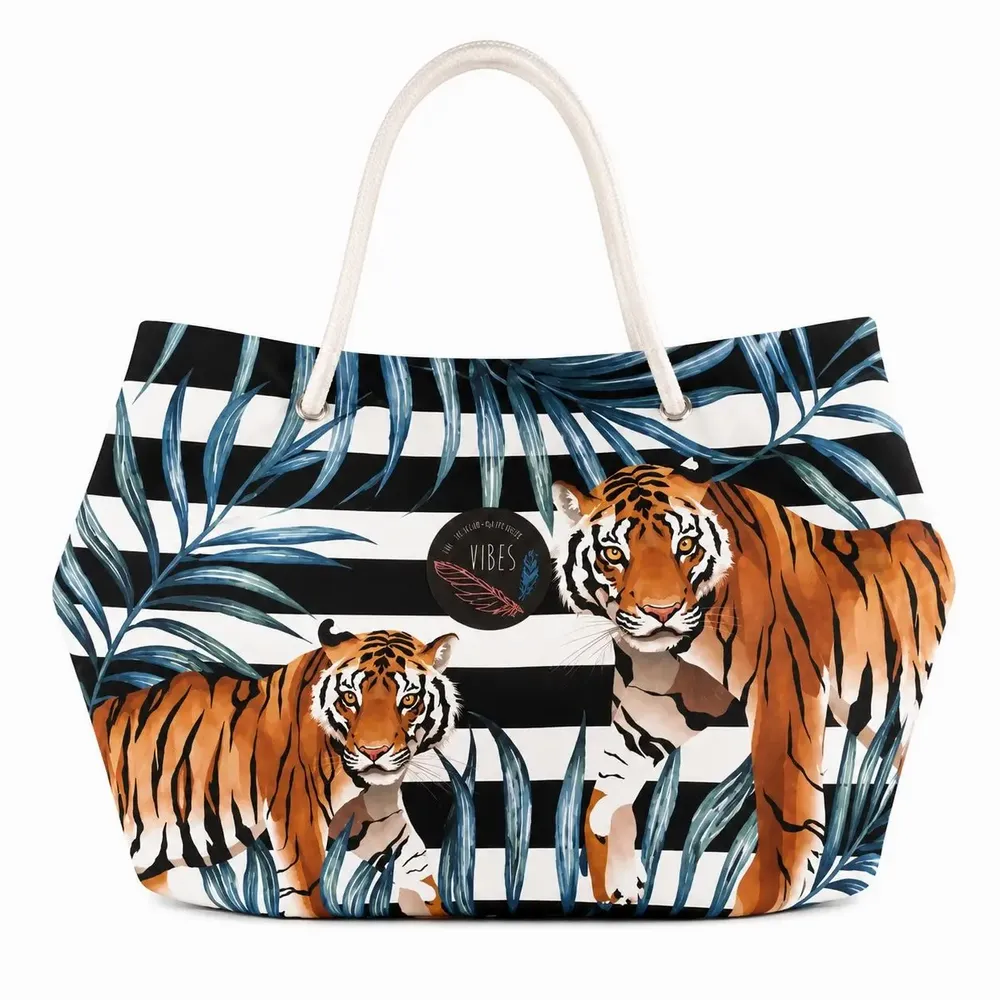 Bags and totes - Tiger Medium Beach Bag - BEACH VIBES