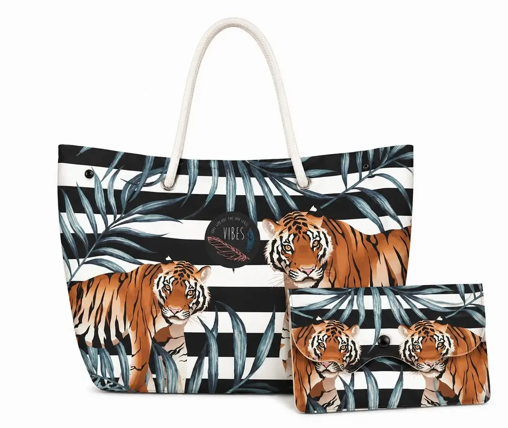 Bags and totes - Tiger Medium Beach Bag - BEACH VIBES