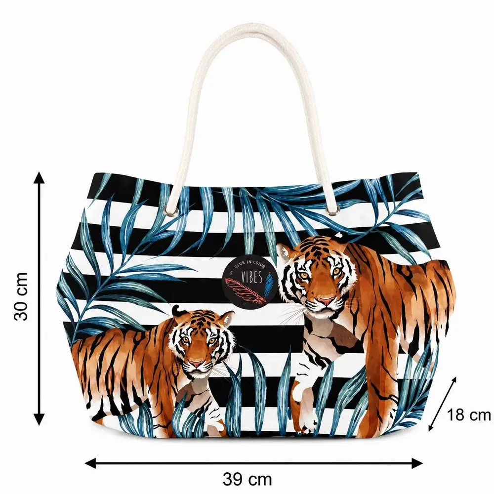 Bags and totes - Tiger Medium Beach Bag - BEACH VIBES