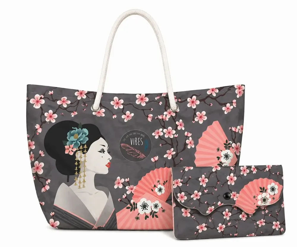 Sacs et cabas - Beach Bag Medium Geisha - BEACH VIBES