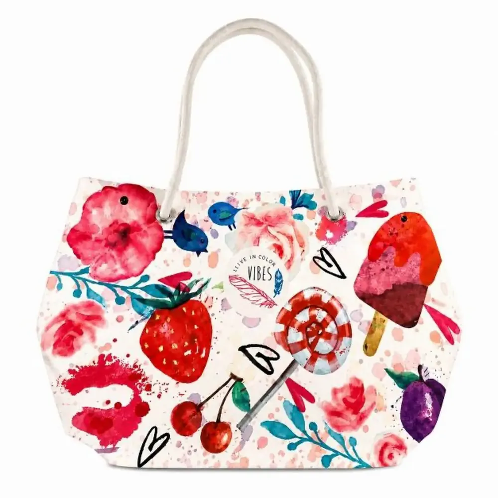 Bags and totes - Medium Summer Beach Bag - BEACH VIBES