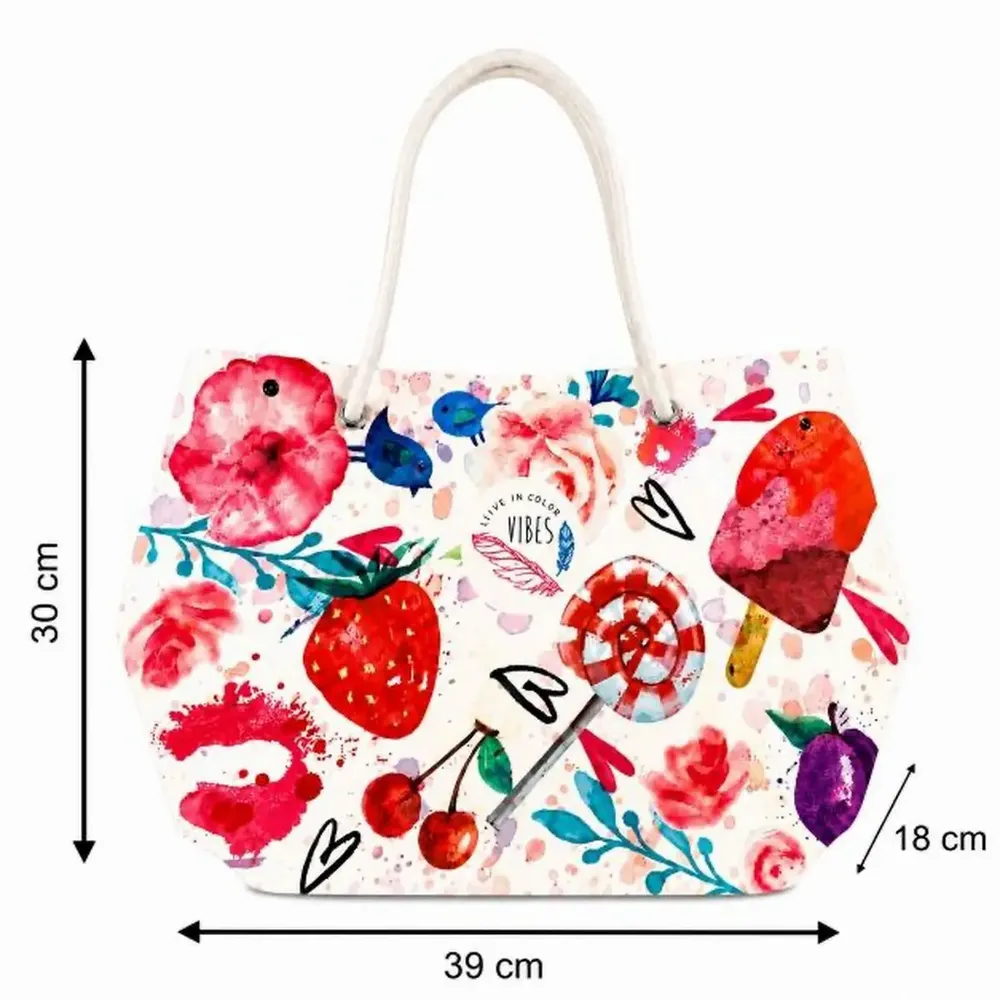 Bags and totes - Medium Summer Beach Bag - BEACH VIBES