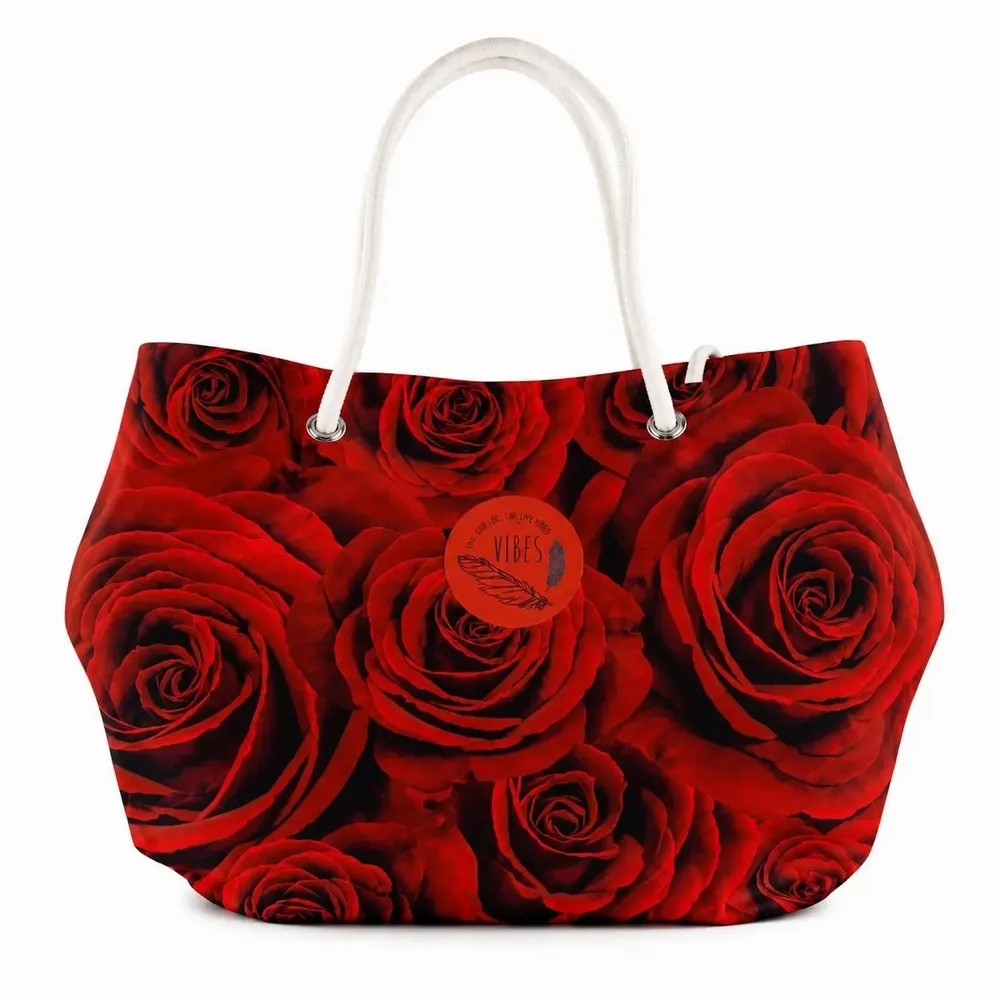 Sacs et cabas - Beach Bag Medium Rosso Valentino - BEACH VIBES