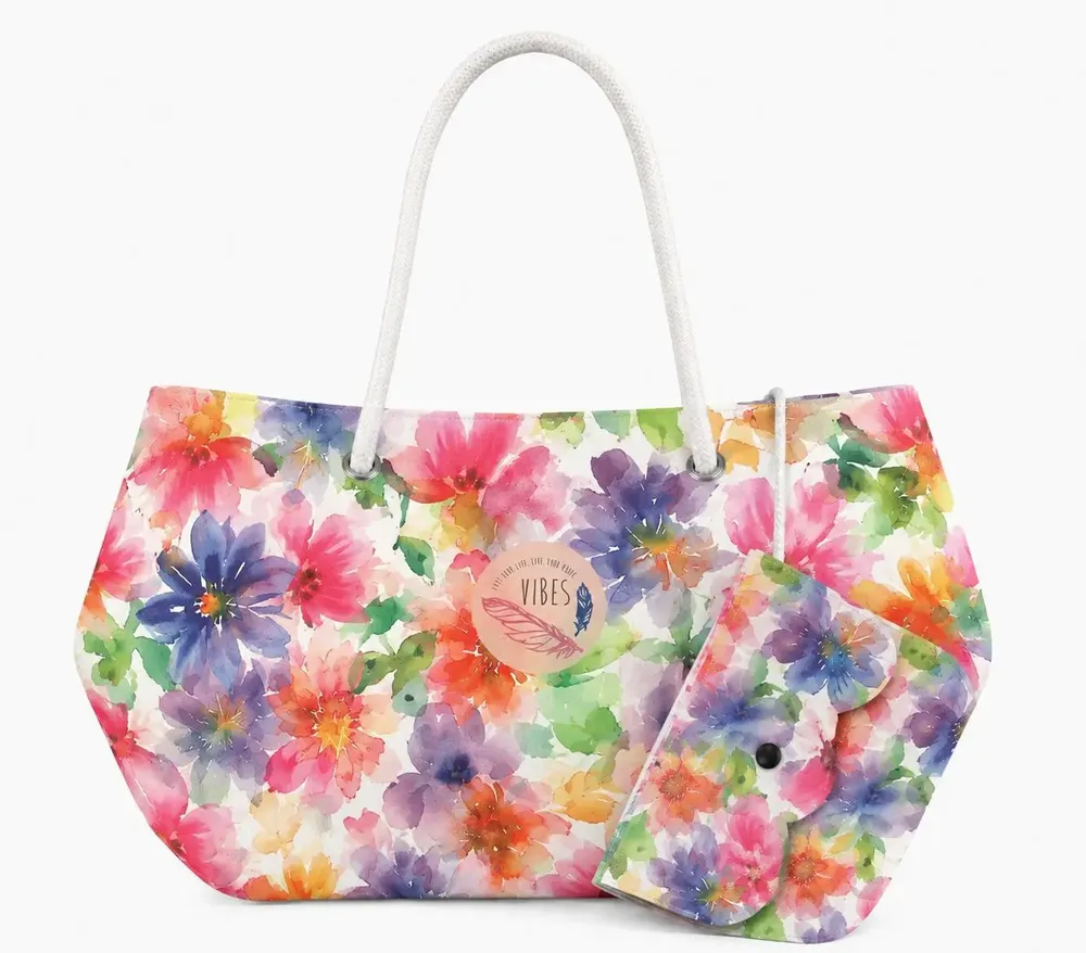 Sacs et cabas - Beach Bag Medium Florato - BEACH VIBES