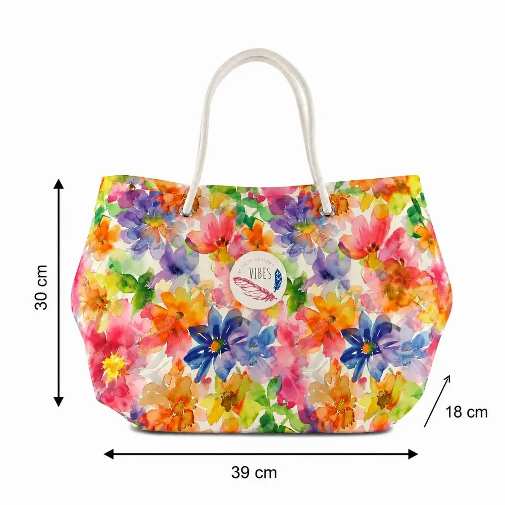 Sacs et cabas - Beach Bag Medium Florato - BEACH VIBES
