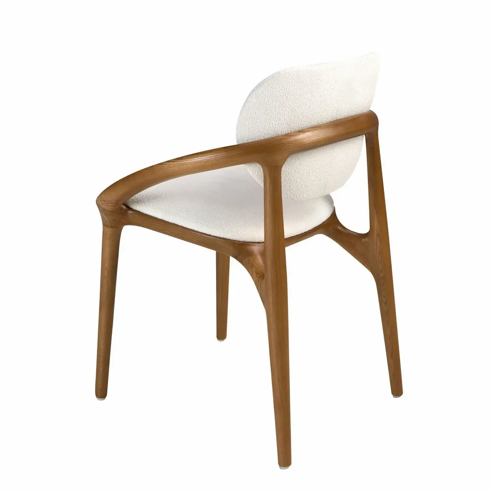 Chairs - Off-white fabric chair - ANGEL CERDÁ