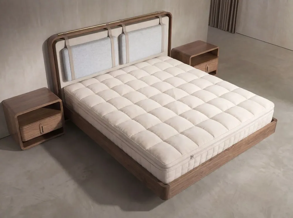Hotel bedding - Hybrid mattress with natural latex and Cooltex pocket mini springs 160x200 - ANGEL CERDÁ