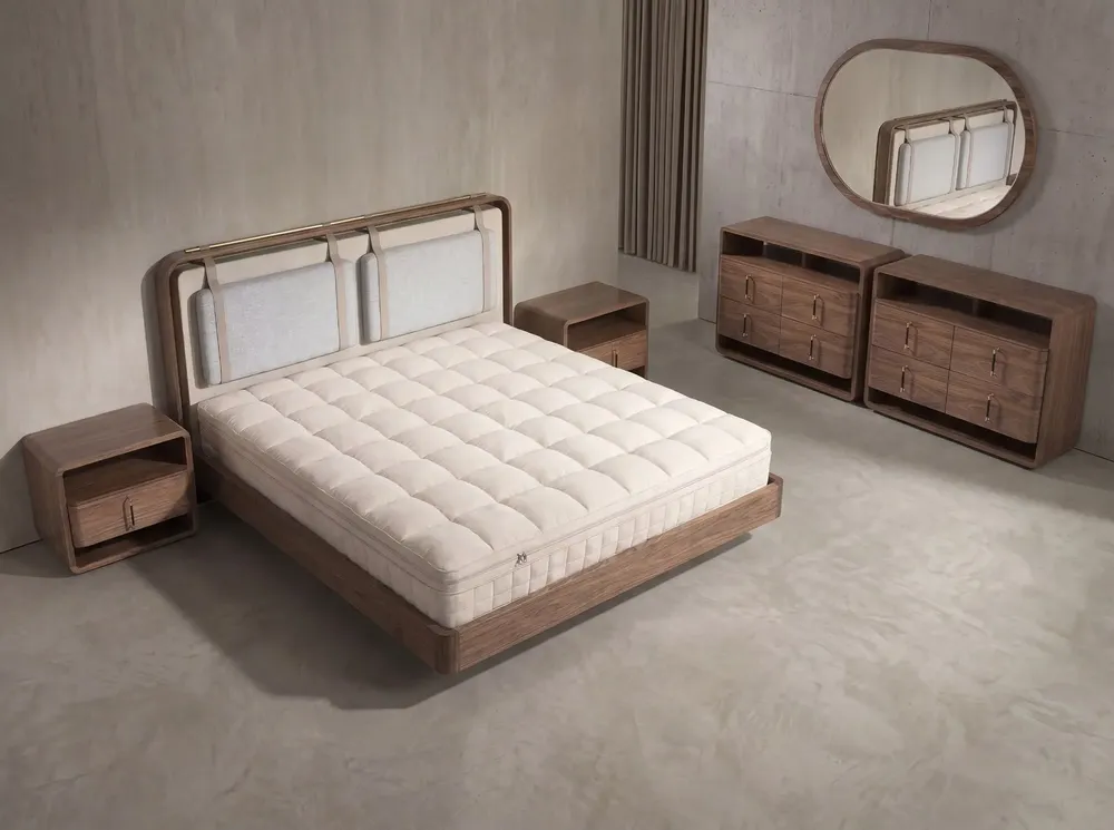 Hotel bedding - Hybrid mattress with natural latex and Cooltex pocket mini springs 160x200 - ANGEL CERDÁ