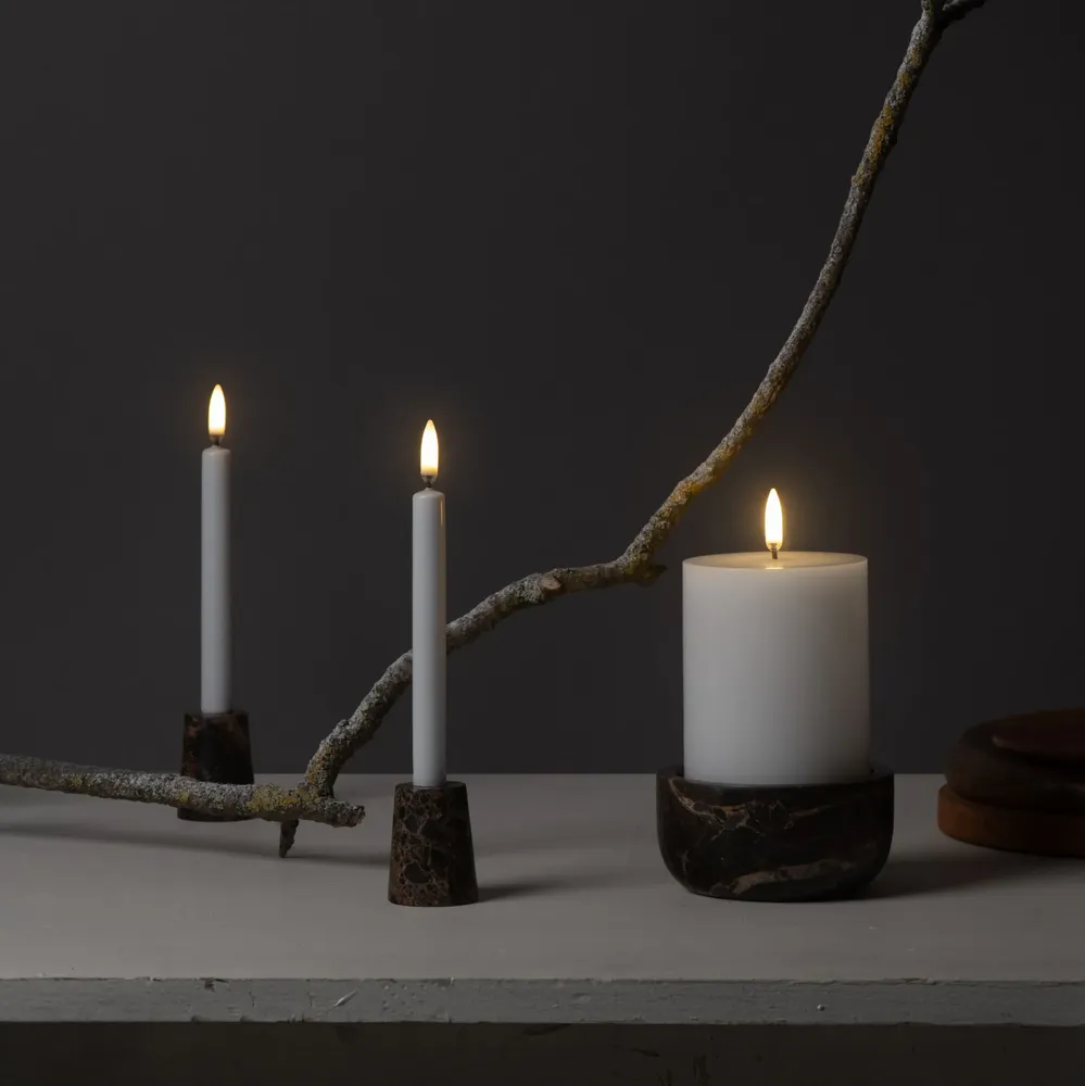 Design objects - Marble Mini Taper Candleholder - PIFFANY COPENHAGEN