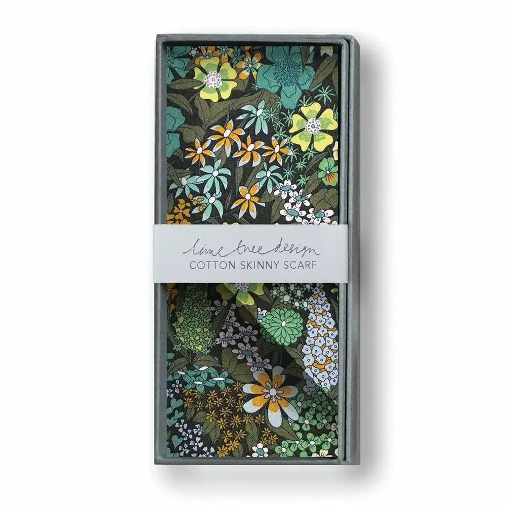 Foulards et écharpes - Écharpe fine - Collection Liberty - Ciara verte - LIME TREE DESIGN