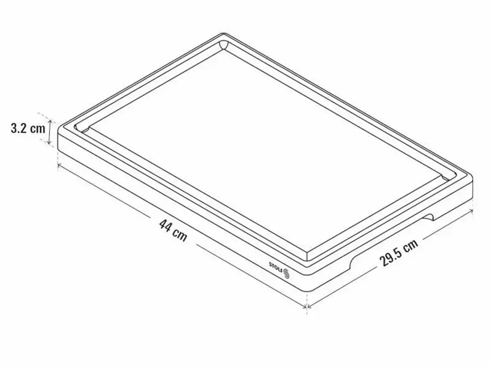 Couteaux - BILLOT TECK BOIS DE BOUT STOLF SUPREME 44X29.5X3.2CM - STOLF