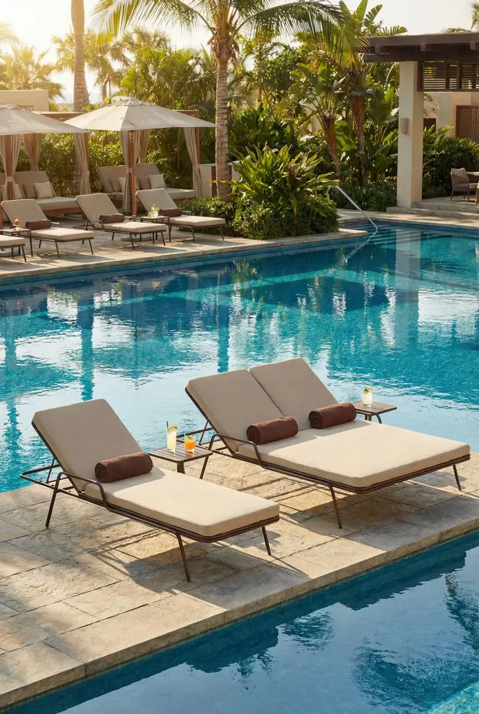 Deck chairs - ONA sunlounger - ISIMAR