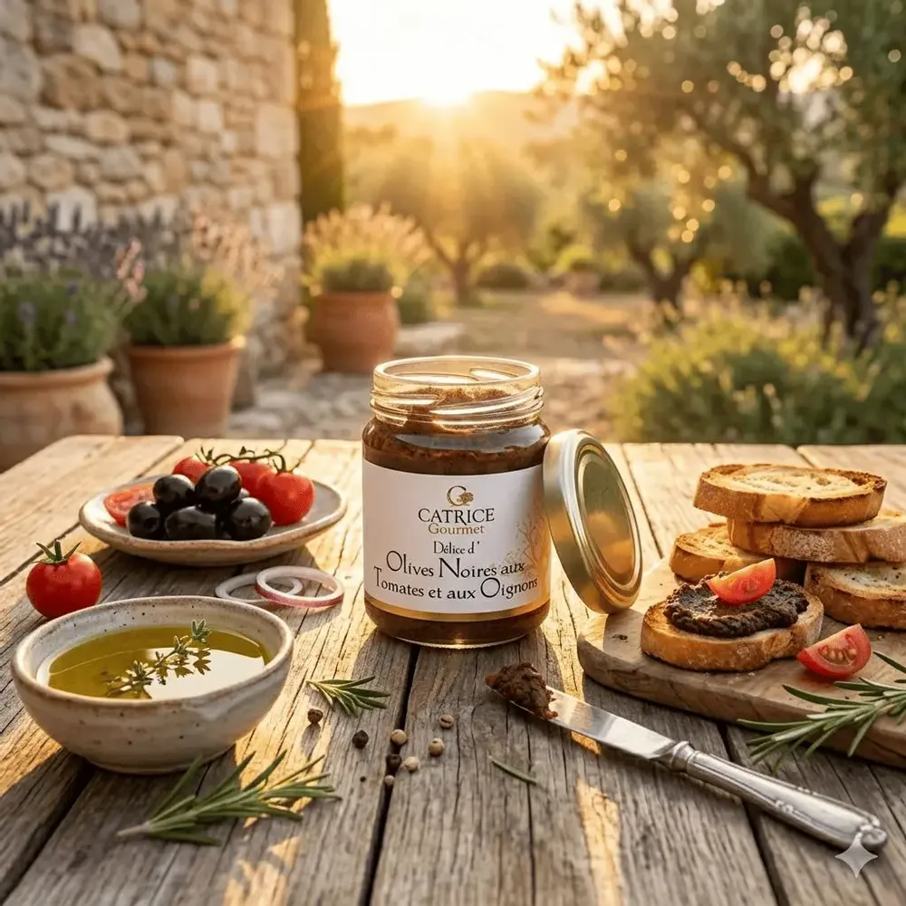 Delicatessen - Black olives spread with tomatoes & onions - CATRICE GOURMET
