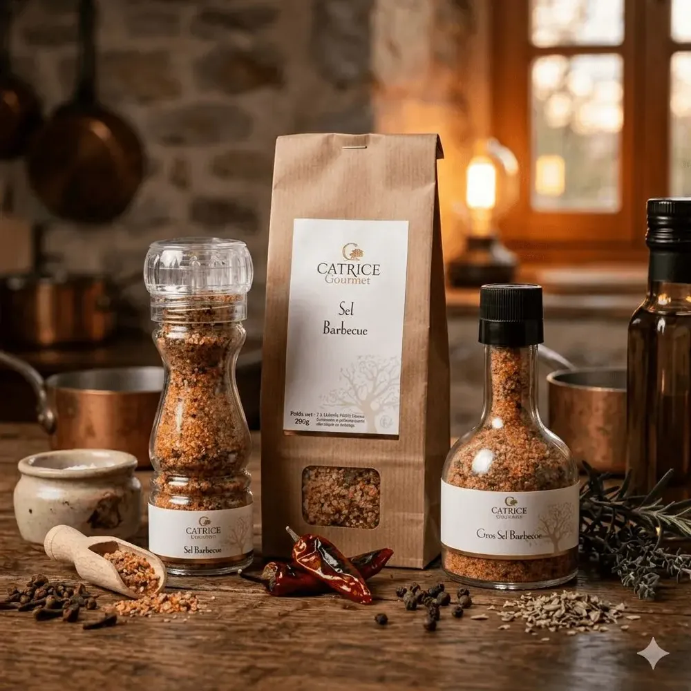 Delicatessen - Barbecue salt (hot pepper, garlic, parsley) - CATRICE GOURMET