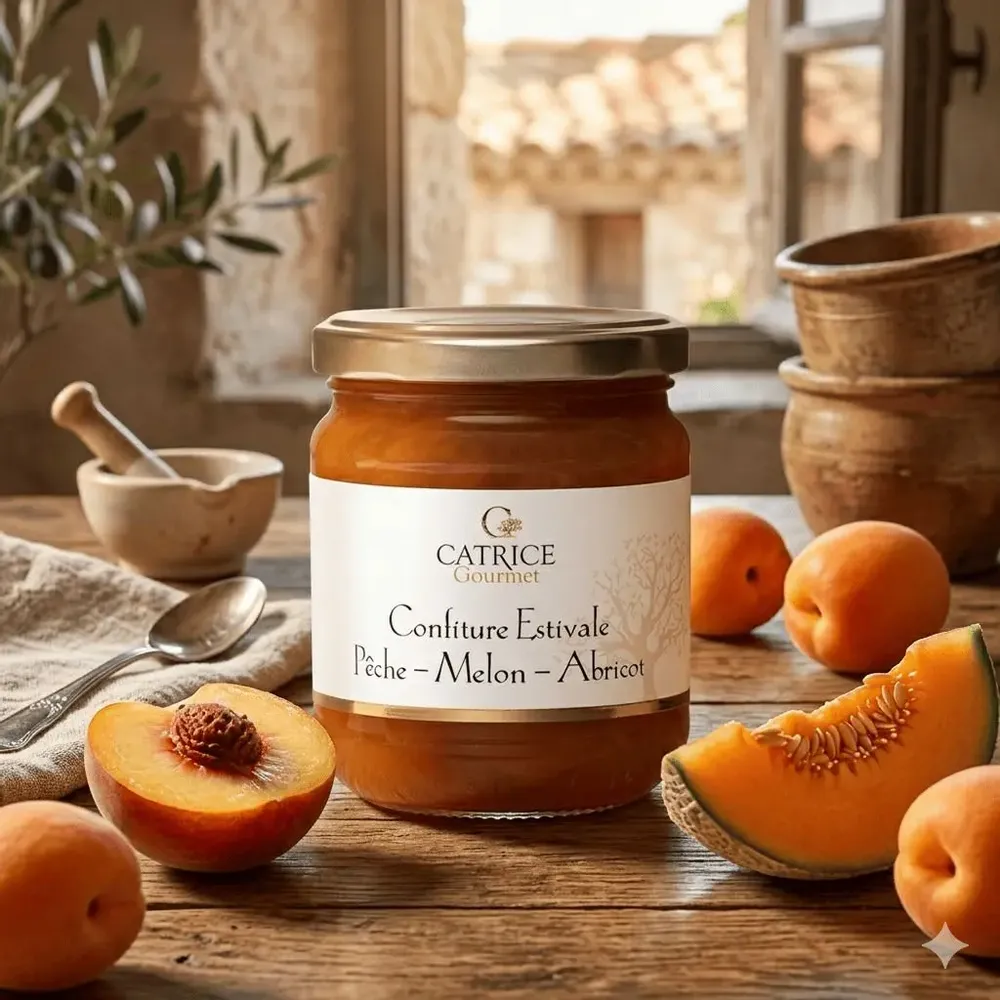 Delicatessen - Peach Melon Apricot Jam (summer) 250g - CATRICE GOURMET