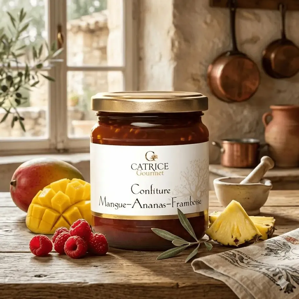 Delicatessen - Mango pineapple raspberry jam 250g - CATRICE GOURMET