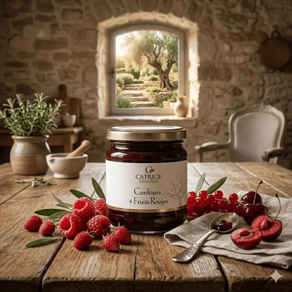 Épicerie fine - Confiture aux 4 fruits rouges 250g - CATRICE GOURMET