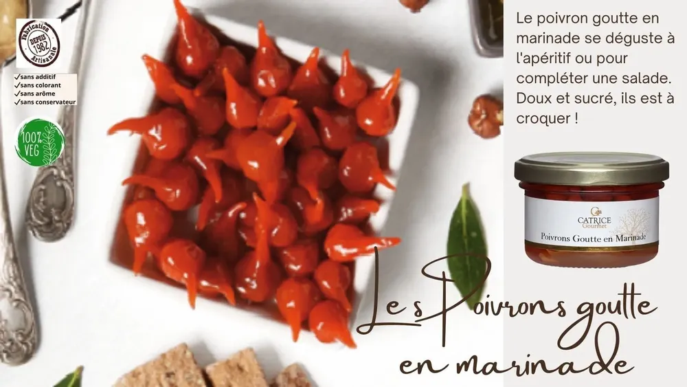 Delicatessen - Drip peppers in marinade 50g - CATRICE GOURMET