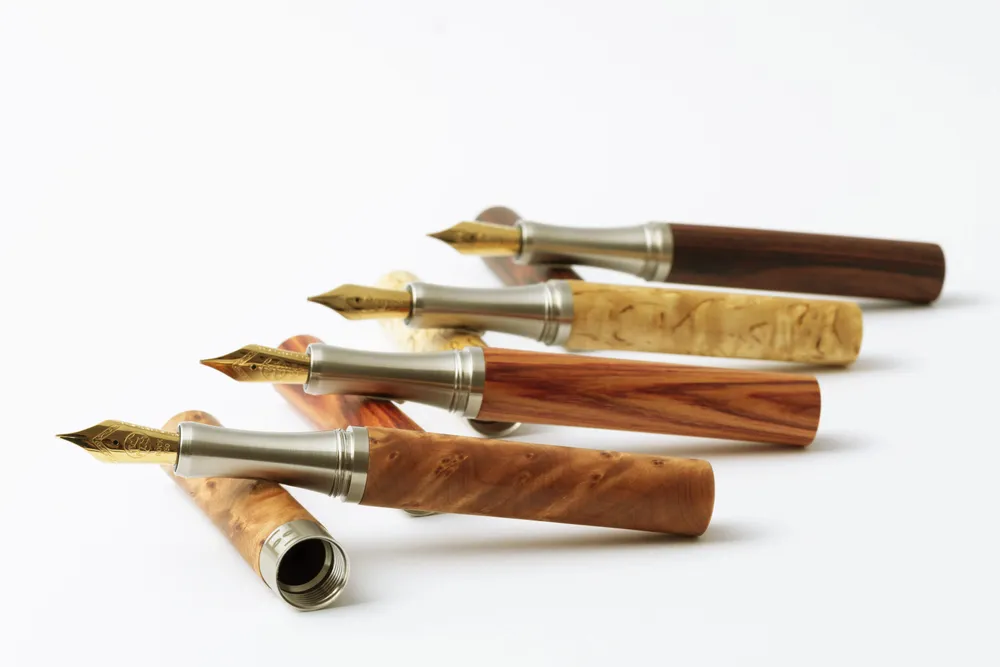Pens and pencils - Fontain Pen « Paris » — Zebrano Wood - ATELIER FESSELER
