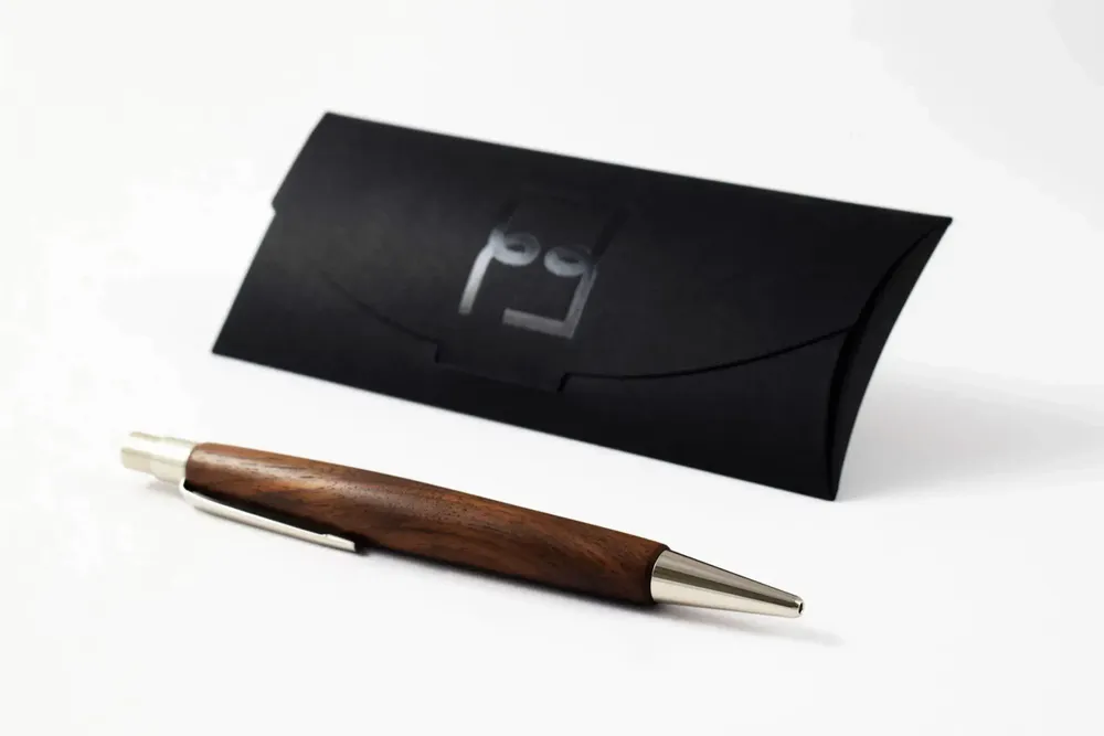 Stylos, feutres et crayons - Stylo-bille « Berlin » — Noyer - ATELIER FESSELER