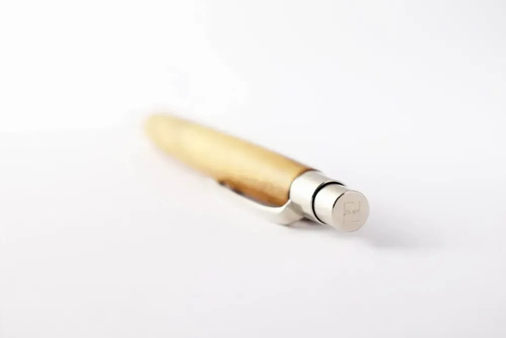 Pens and pencils - Berlin Ballpoin Pen - « Olive Wood  » - ATELIER FESSELER