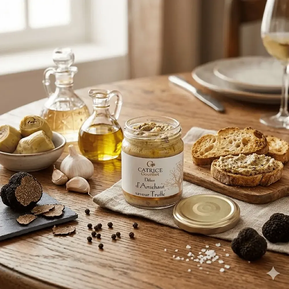 Delicatessen - Artichoke spread with black truffle - CATRICE GOURMET