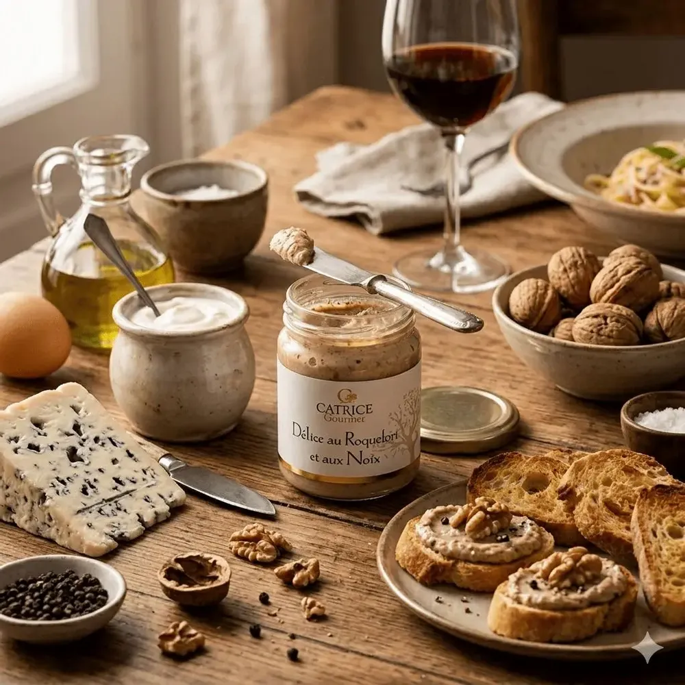 Delicatessen - Roquefort cheese with walnuts spread - CATRICE GOURMET
