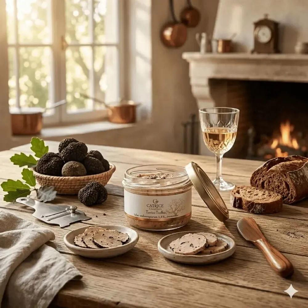 Delicatessen - Pork terrine with black truffe - CATRICE GOURMET