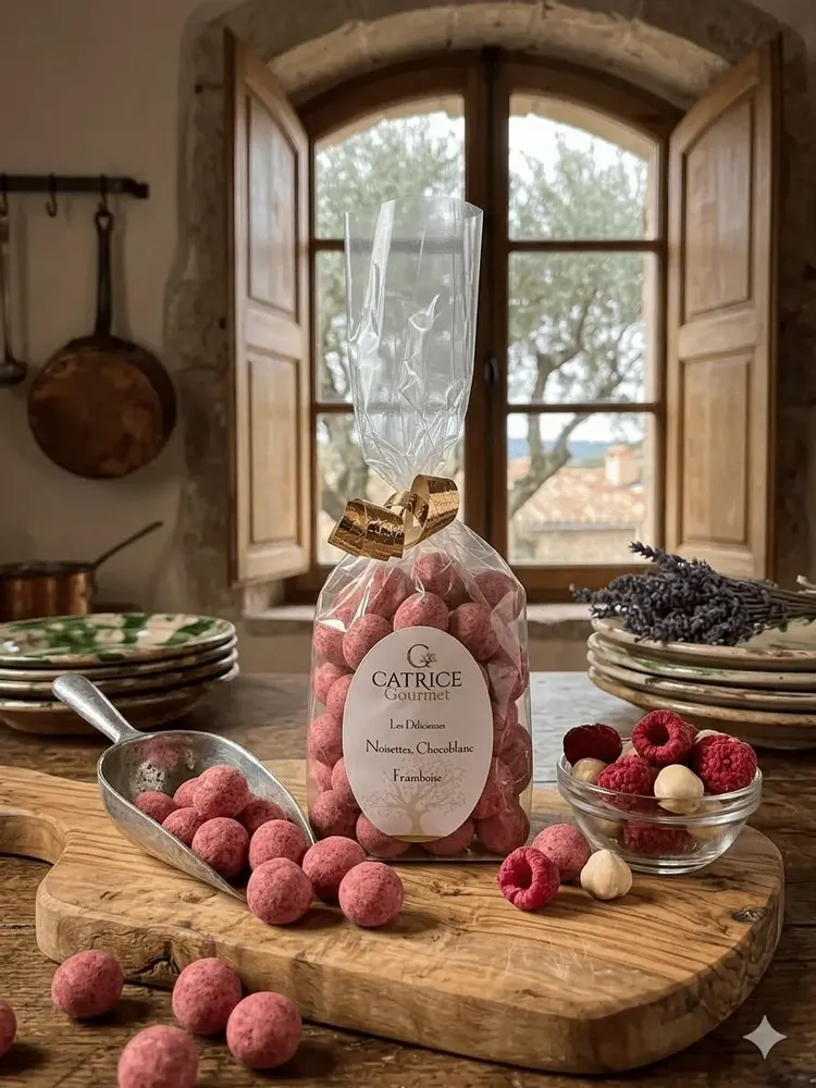 Delicatessen - White chocolate raspberry hazelnuts 150g - CATRICE GOURMET